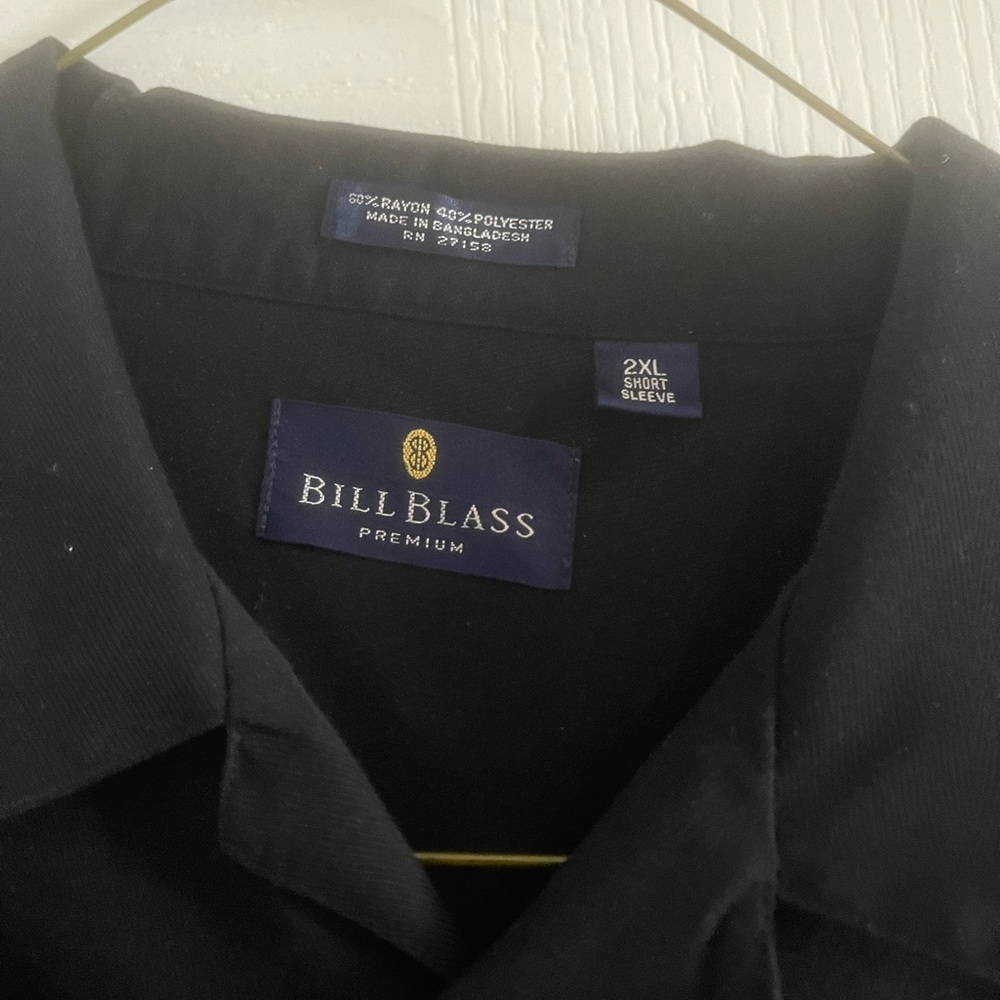 Black Short Sleeve Soprano Bill Blass Shirt